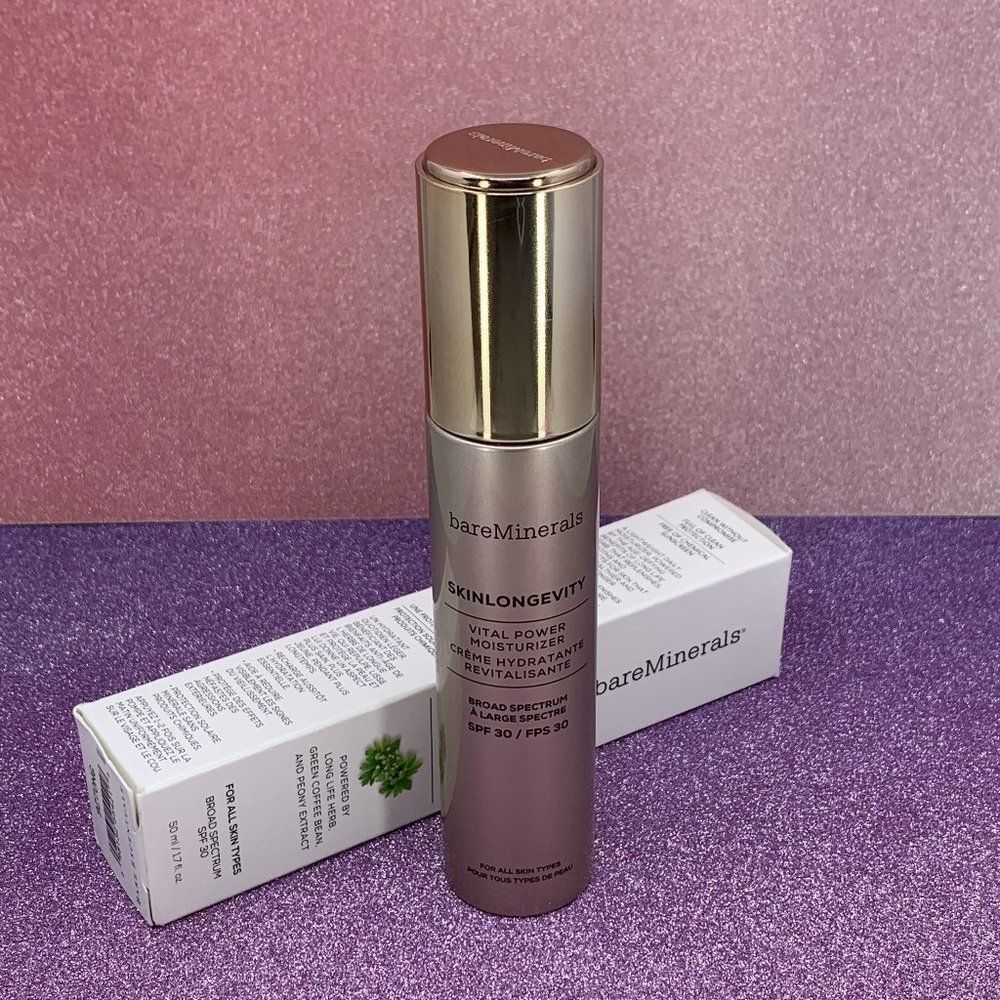 🌸 Bareminerals - Vital Power Moisturizer - SPF - New in Box - Full Size - Picture 3 of 6